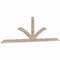 Ekena Millwork Richland Smooth Timber Gable Bracket, Douglas Fir, 96"W x 28"H x 1 1/2"D x 3 1/2"F, 7/12 Pitch GBW096X28X0204RIC00SDF - alternate 5